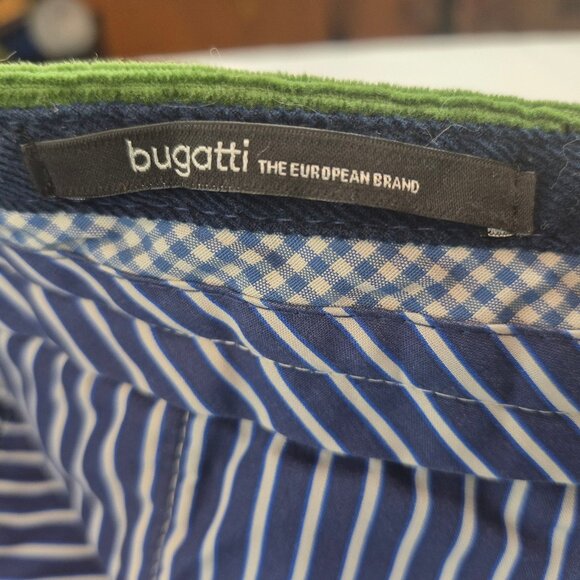 Bugatti 1040 Green Corduroy Pants Chino Style - Picture 5 of 16